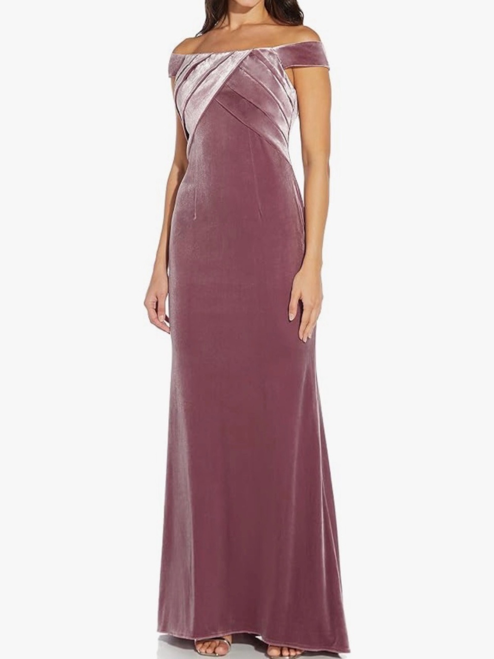 NWT Adrianna Papell Women's Stretch Velvet Dress,